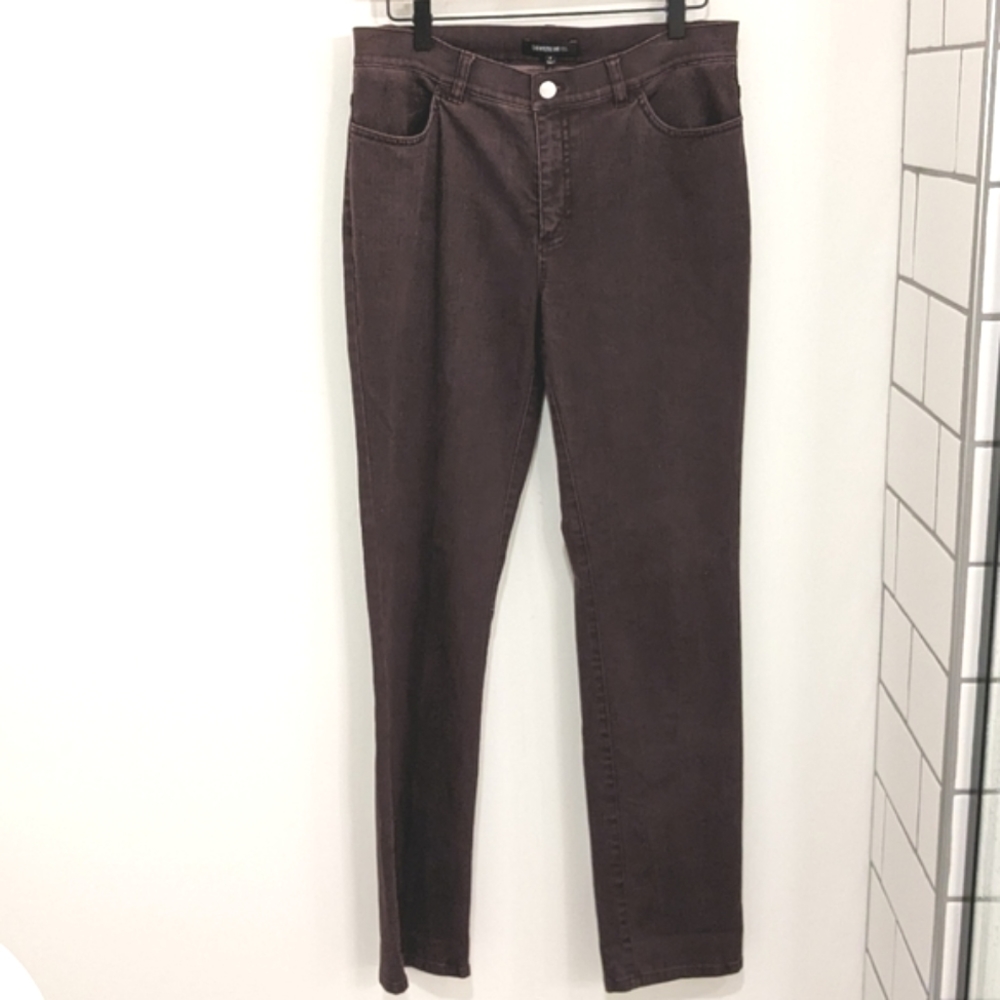 Lafayette 148 Faded Maroon Denim Women's Jeans Size 6